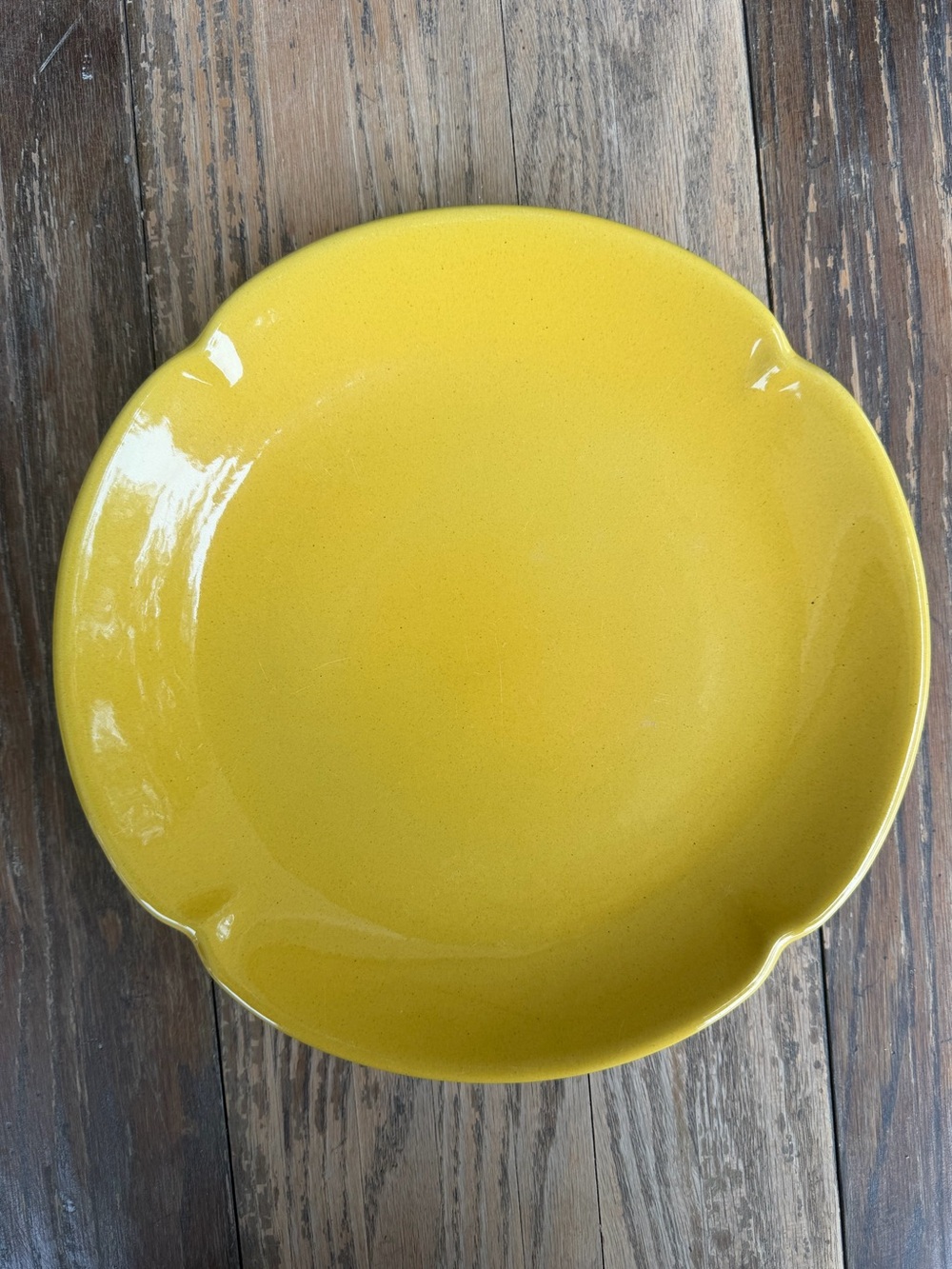 Frankoma 5F Plainsman Autumn Yellow Dinner Plate